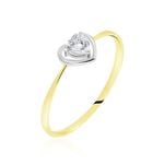 Bague Or Bicolore Goulvena Oxyde De Zirconium - Solitaires Femme | Marc Orian