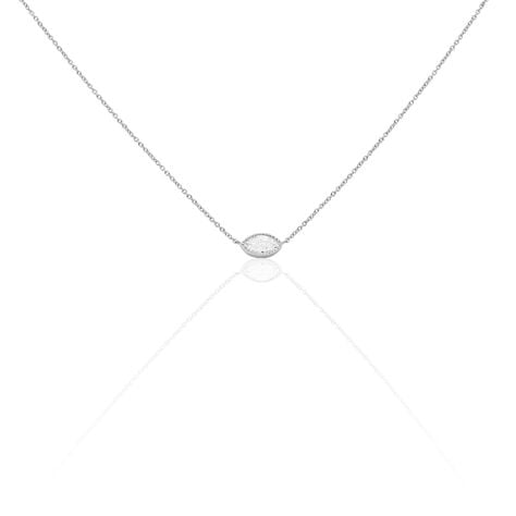 Collier Hermance Argent Blanc Oxyde De Zirconium - Colliers avec pierres Femme | Marc Orian
