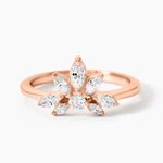 Bague Davena Argent Rose Oxyde De Zirconium - Bijoux fantaisie Femme | Marc Orian