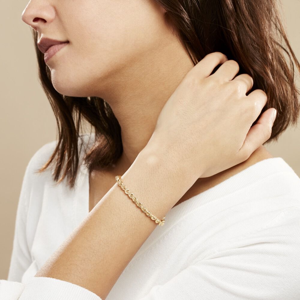Bracelet Jerry Maille Corde Or Jaune - Bracelets mailles Femme | Marc Orian