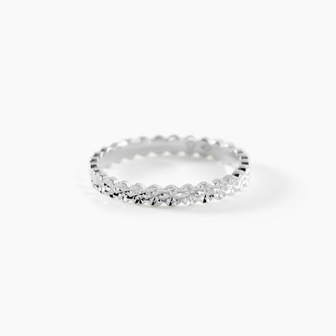 Alliance Dentelle 2 Rangs Diamantee Or Blanc - Alliances duo Unisex | Marc Orian