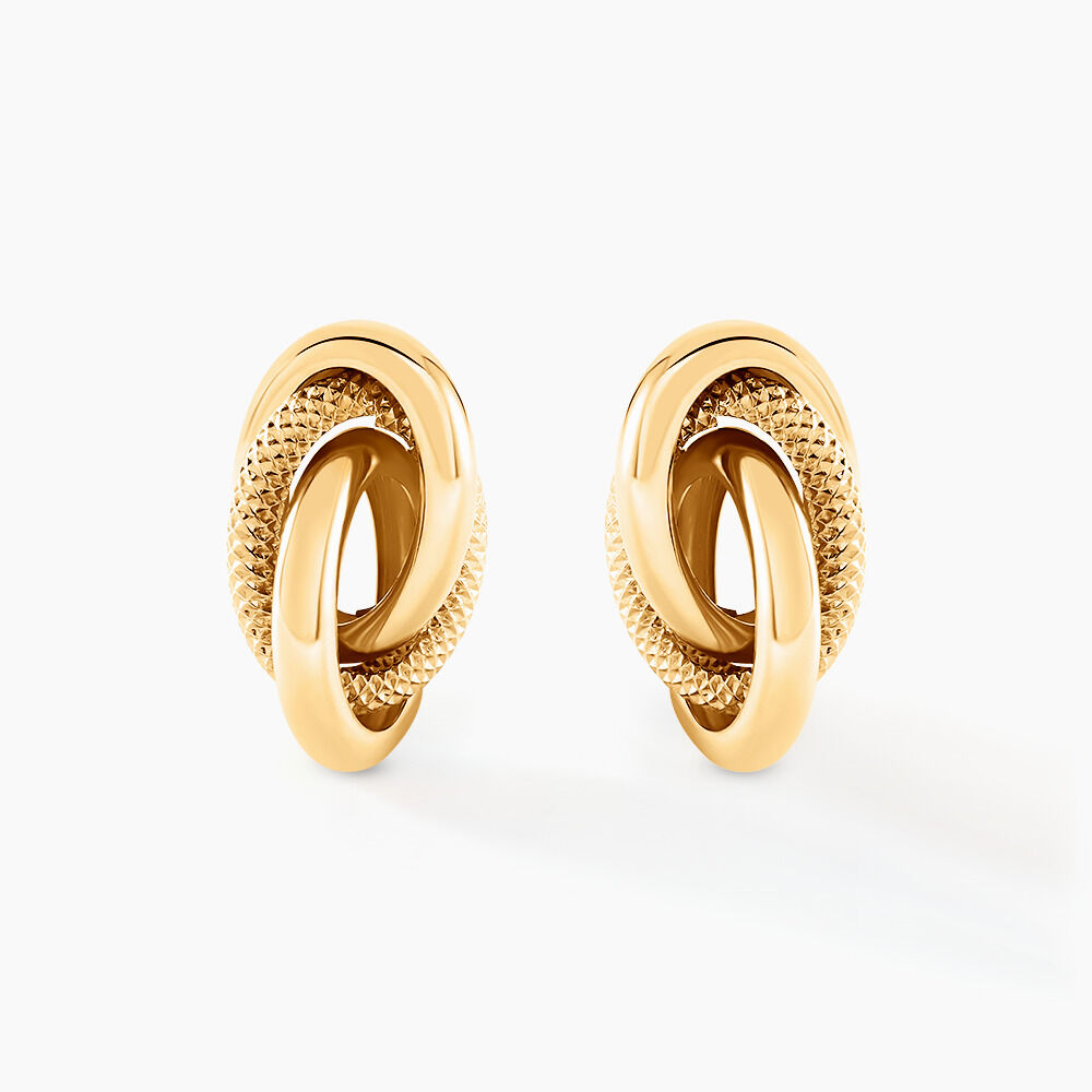 Boucles D'oreilles Puces Nyx Or Jaune - Puces Femme | Marc Orian