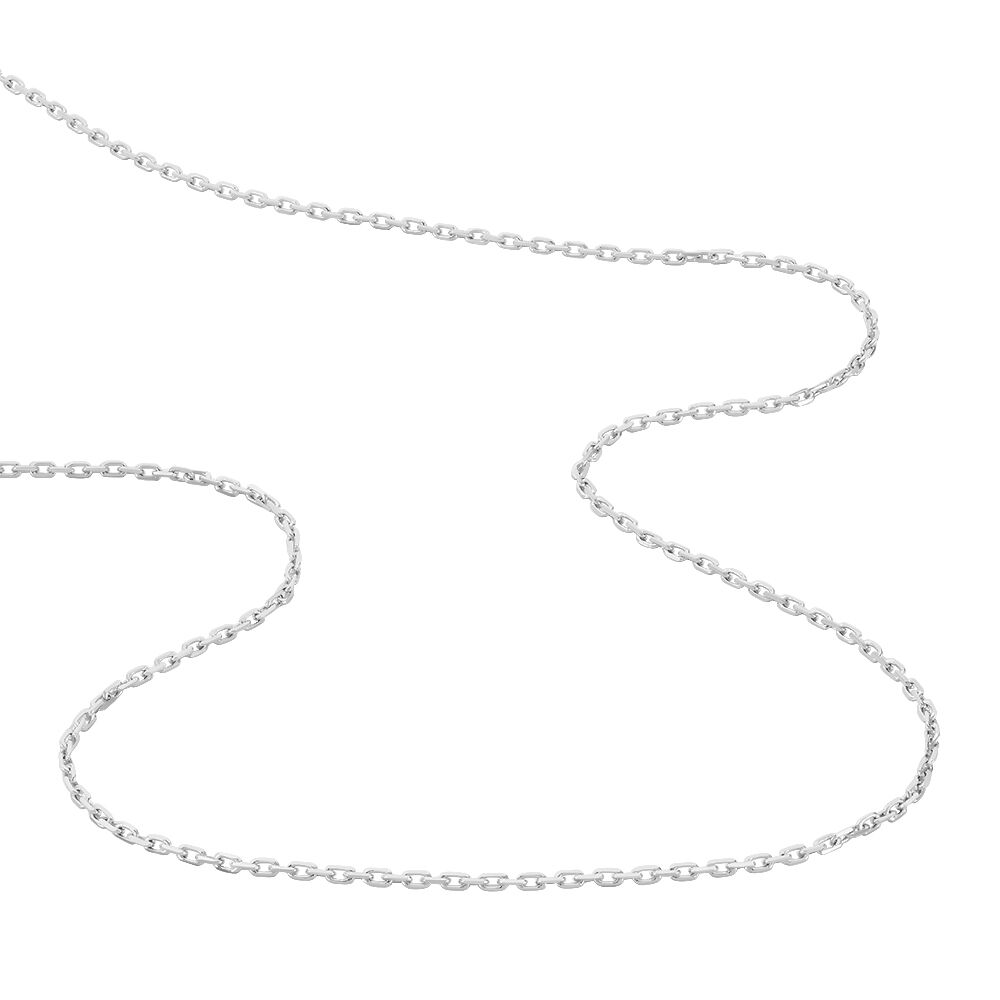 Cha&icirc;ne Claudine Maille For&ccedil;at Argent Blanc - Colliers fantaisie Famille | Marc Orian