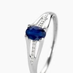 Bague Denise Or Blanc Saphir Et Diamant - Solitaires Femme | Marc Orian