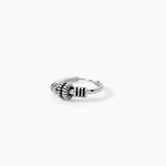 Cr&eacute;ole Unitaire Ian Argent Blanc - Piercings d'oreilles Homme | Marc Orian