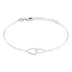 Bracelet Les Inseparables Argent Blanc - Bracelets Anneaux Entrelaces Femme | Marc Orian