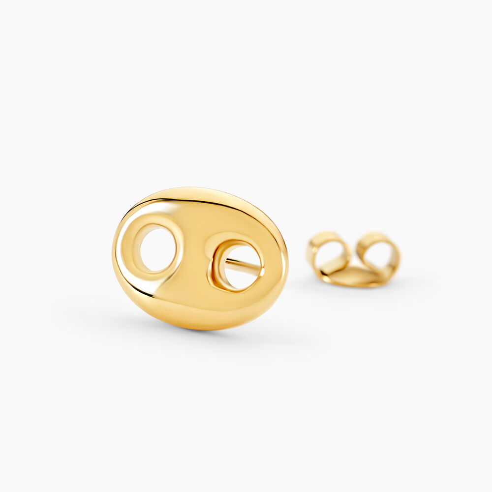 Boucles D'oreilles Puces Phebus Him Acier Dor&eacute; - Puces Homme | Marc Orian