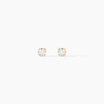 Boucles D'oreilles Puces Eddie Or Jaune Oxyde De Zirconium - Puces Femme | Marc Orian