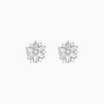 Boucles D'oreilles Puces Ysatis Argent Blanc Oxyde De Zirconium - Puces Femme | Marc Orian