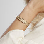 Bracelet Jonc Imagine Florette Acier Jaune - Bracelets joncs Femme | Marc Orian