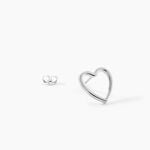 Boucles D'Oreilles Puces Folant Argent Blanc - Puces Femme | Marc Orian