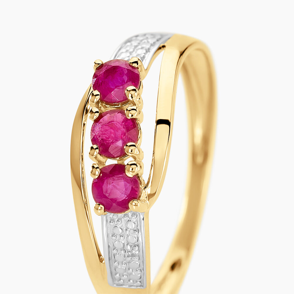 Bague Aurora Or Jaune Rubis - Bagues vintage Femme | Marc Orian