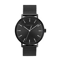 cadran noir fond noir bracelet acier noir