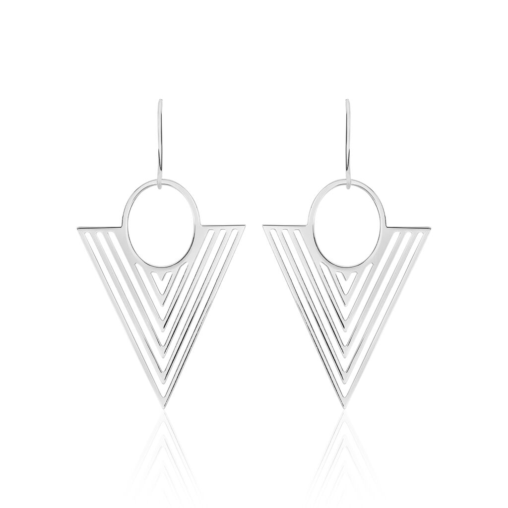 Boucles D'oreilles Pendantes Assala Argent Blanc - Pendantes Femme | Marc Orian