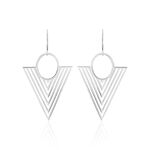 Boucles D'oreilles Pendantes Assala Argent Blanc - Pendantes Femme | Marc Orian