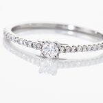 Bague Solitaire Or Blanc Nyala Diamants - Solitaires Femme | Marc Orian