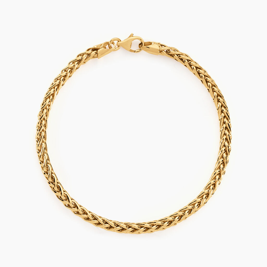 Bracelet Jany Maille Palmier Or Jaune - Bracelets mailles Femme | Marc Orian