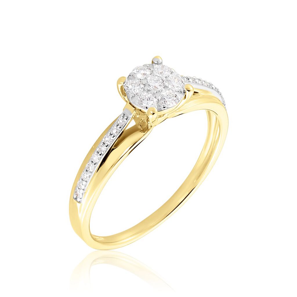 Bague Kate Or Jaune Diamant - Bagues pierres précieuses Femme | Marc Orian