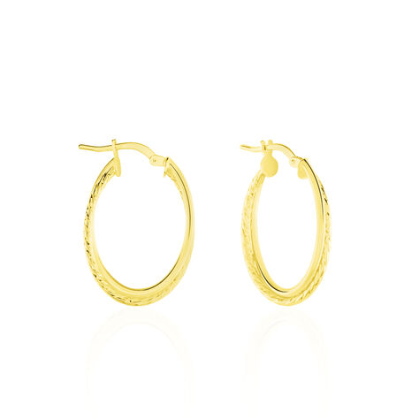 Créoles Maelia Or Jaune - Boucles d'oreilles Créoles Femme | Marc Orian