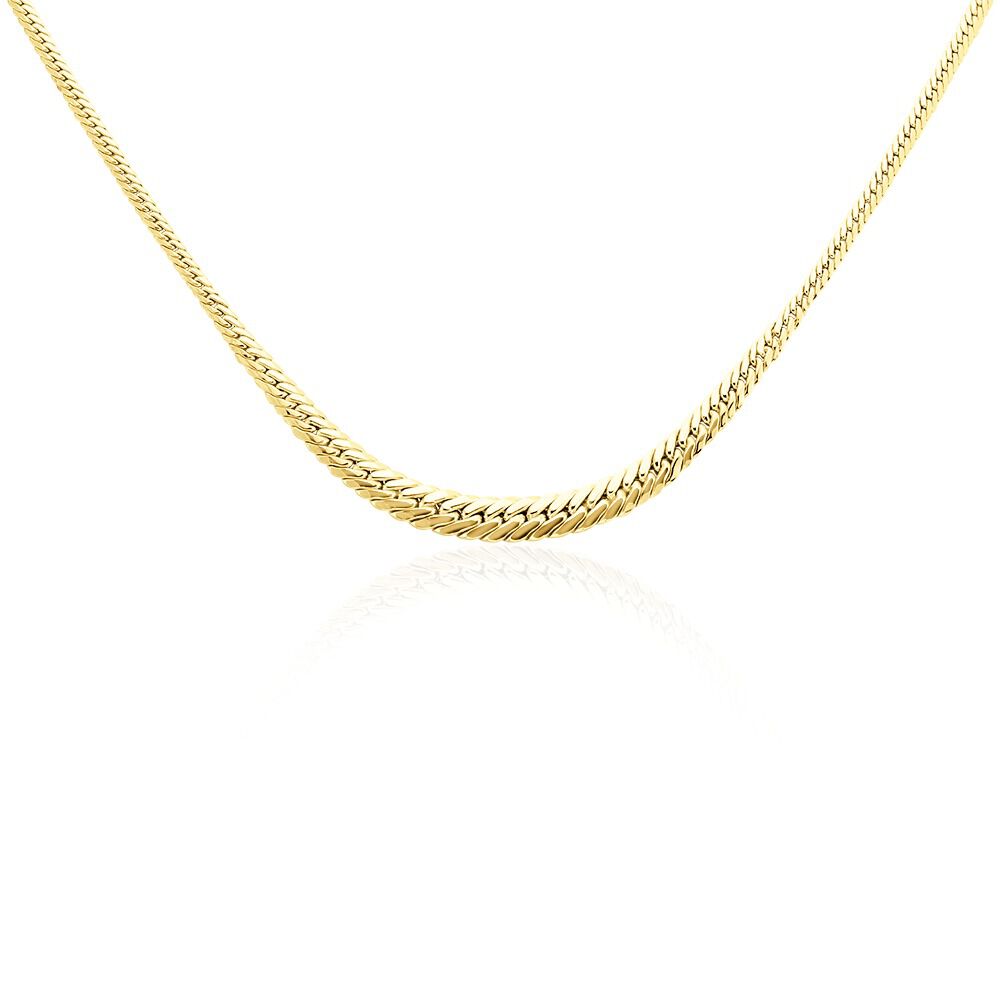 Collier Or Jaune Izel Maille Anglaise - Chaines Femme | Marc Orian