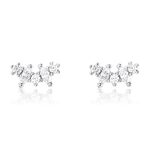 Boucles D'oreilles Puces Argent Eden Oxyde De Zirconium - Puces Femme | Marc Orian