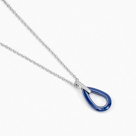 Collier Peer Argent Blanc Oxyde De Zirconium - Colliers avec pierres Femme | Marc Orian