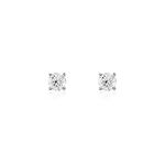 Boucles D'oreilles Puces Or Blanc Aphrodite Diamants - Boucles d'oreilles mariage Femme | Marc Orian
