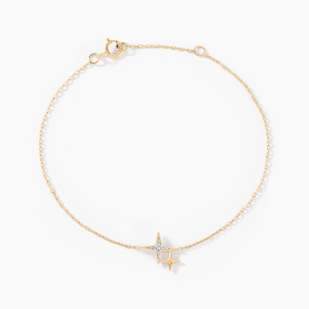 Bracelet Lumiere Or Jaune Oxyde De Zirconium - Bracelets cha&icirc;nes Femme | Marc Orian