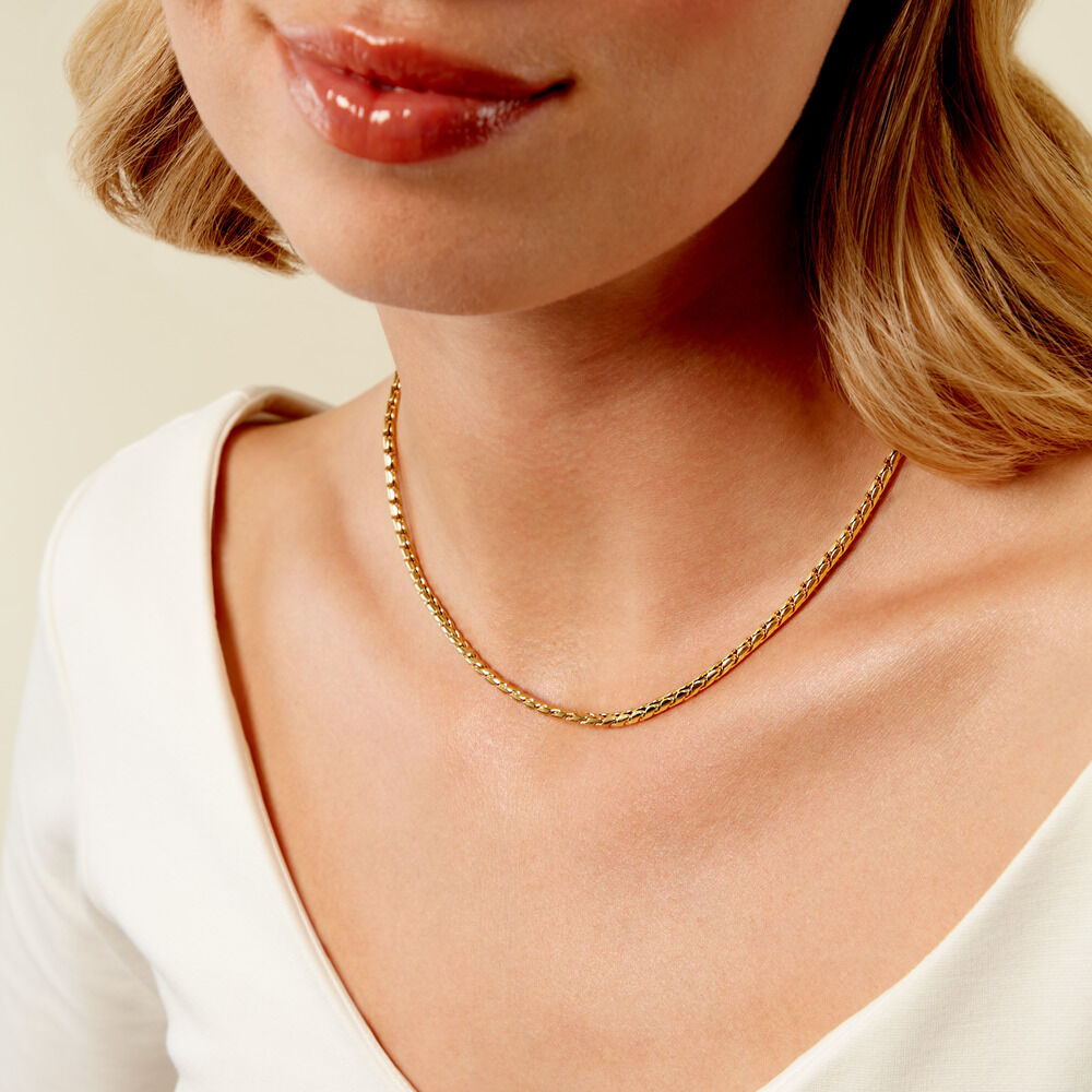 Collier Sloane Acier Jaune - Colliers fantaisie Femme | Marc Orian