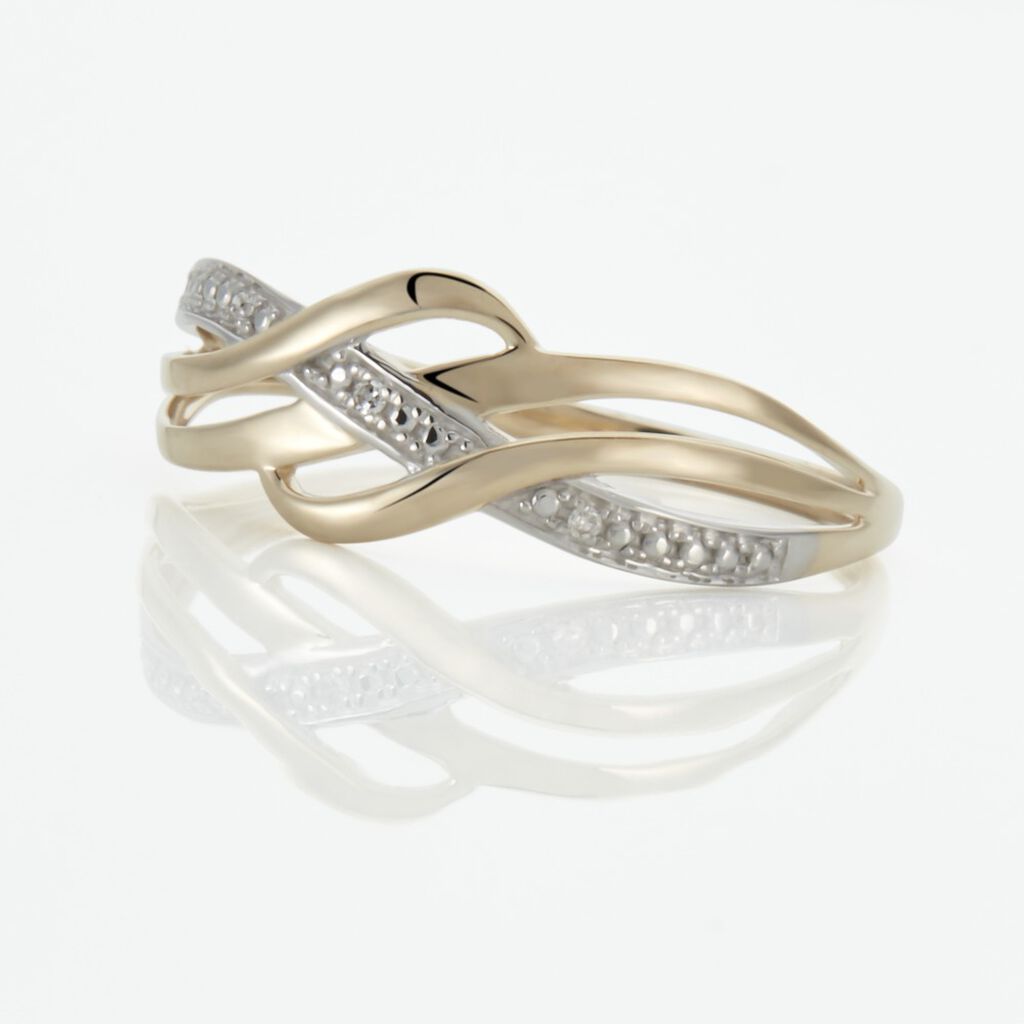 Bague Assa Or Jaune Diamants - Bagues Femme | Marc Orian