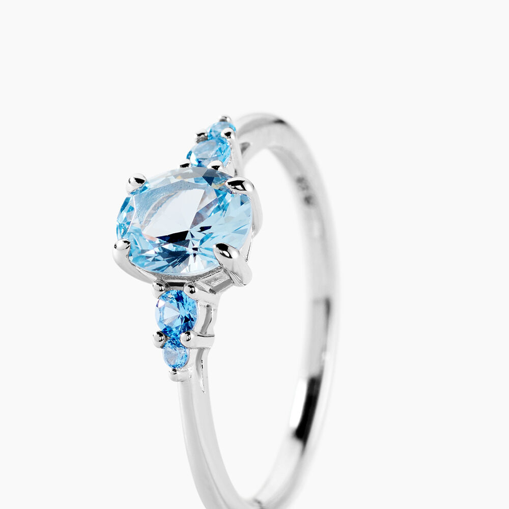 Solitaire Accompagne Argent Rainbow Oxyde De Zirconium - Bijoux fantaisie Femme | Marc Orian