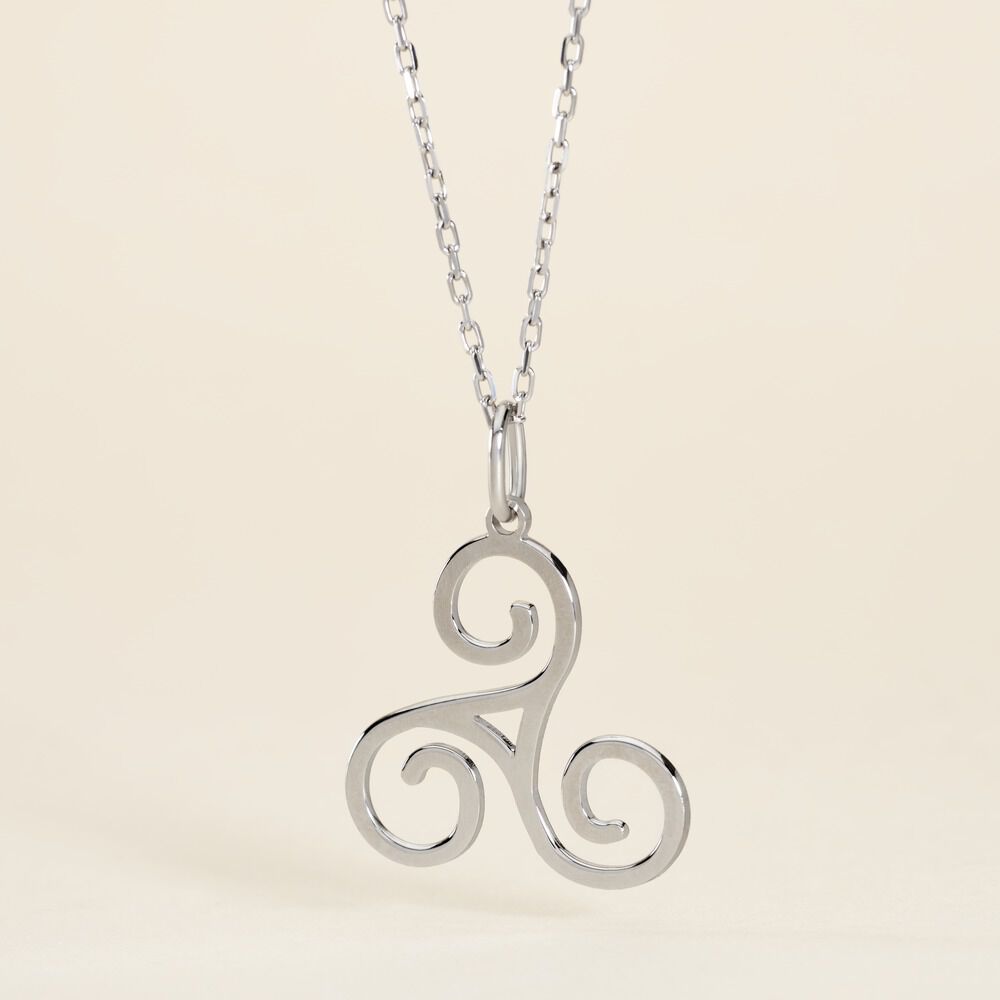 Pendentif Helge Argent Blanc - Pendentifs Famille | Marc Orian