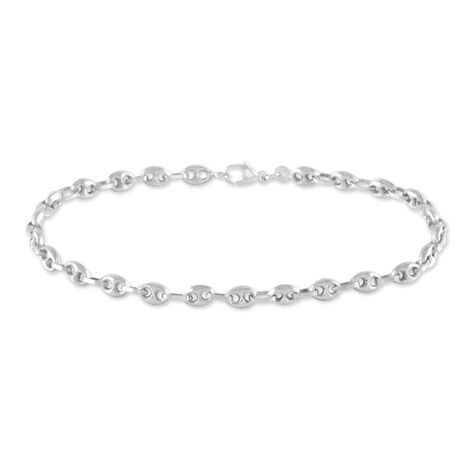 Bracelet Dami Maille Grain De Cafe Or Blanc - Bracelets mailles Femme | Marc Orian