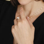 Bague Loeva Or Jaune Perle De Culture Et Oxyde De Zirconium - Bagues vintage Femme | Marc Orian