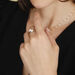 Bague Loeva Or Jaune Perle De Culture Et Oxyde De Zirconium - Bagues vintage Femme | Marc Orian