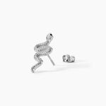 Boucles D'oreilles Puces Yoshie Argent Blanc - Puces Femme | Marc Orian