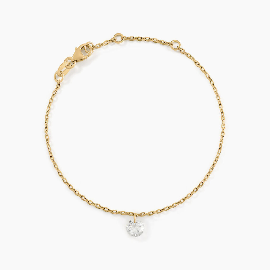 Bracelet Delma Plaqué Or Jaune Oxyde De Zirconium - Bracelets chaînes Femme | Marc Orian