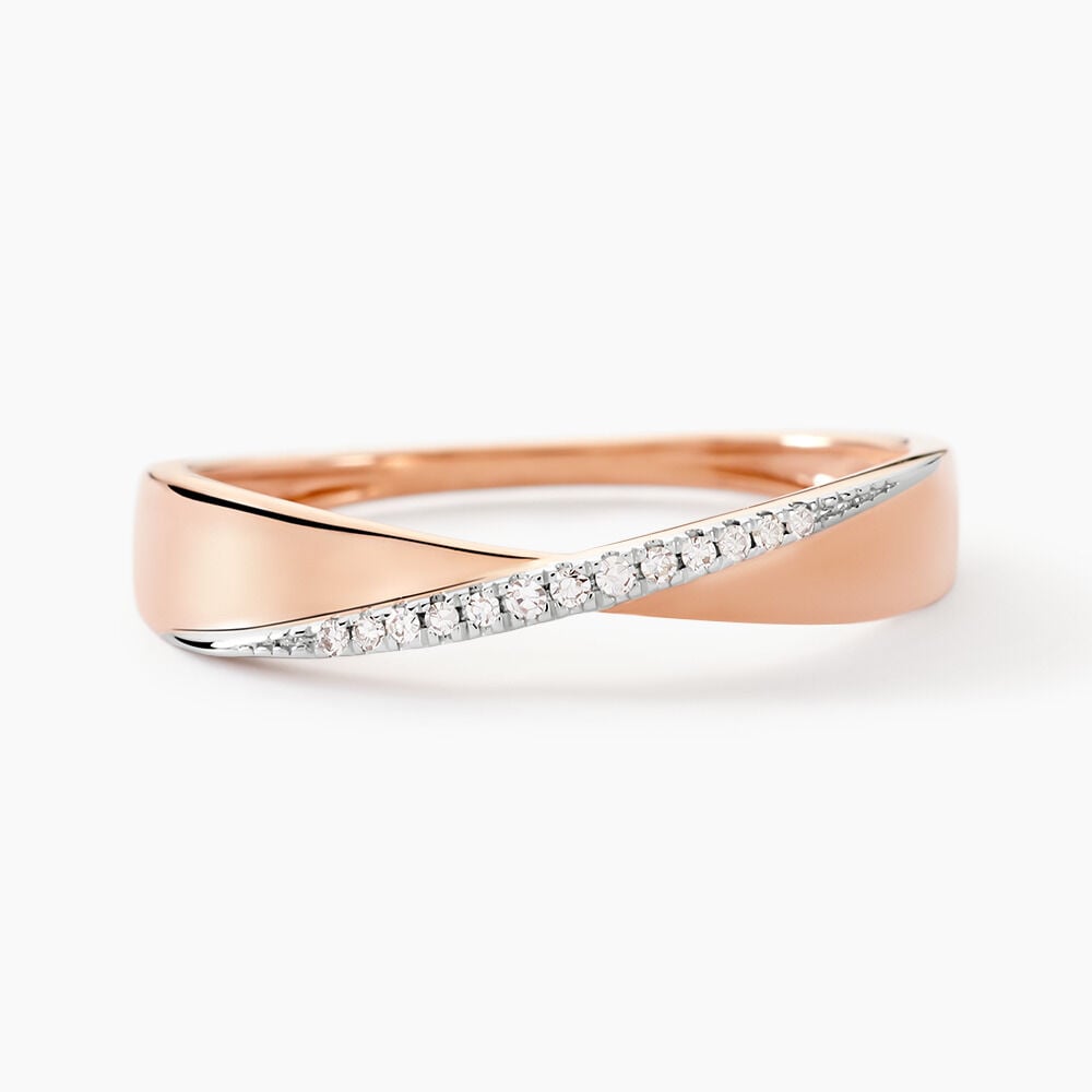 Bague Suzie Or Rose Diamant - Parures de mariage Femme | Marc Orian