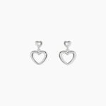 Boucles D'Oreilles Pendantes Floryne Argent Blanc Oxyde De Zirconium - Pendantes Femme | Marc Orian