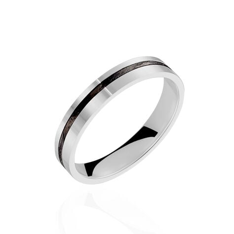 Alliance Telio Ruban Plat Or Blanc - Alliances duo Unisex | Marc Orian