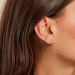 Boucles D'oreilles Puces Netuno Or Jaune Oxyde De Zirconium - Puces Femme | Marc Orian