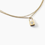 Collier Eva Acier Jaune Cristal - Colliers avec pierres Femme | Marc Orian