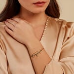 Bracelet Athena Acier Dor&eacute; Jaspe Africain - Bracelets cha&icirc;nes Femme | Marc Orian