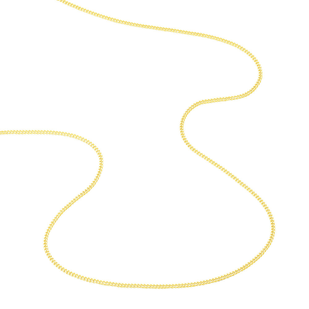 Cha&icirc;ne Ixia Maille Gourmette Diamantee Or Jaune - Chaines Famille | Marc Orian