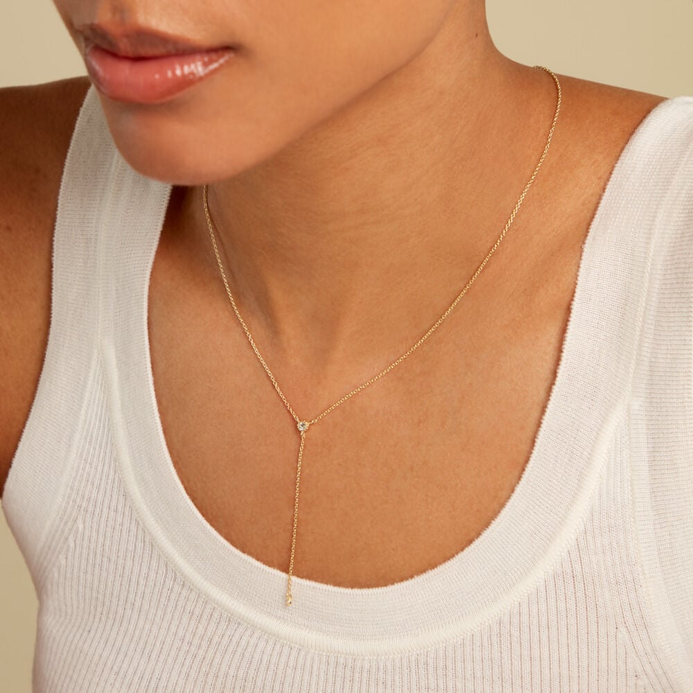 Collier Poem Argent Jaune Oxyde De Zirconium Topaze - Colliers avec pierres Femme | Marc Orian