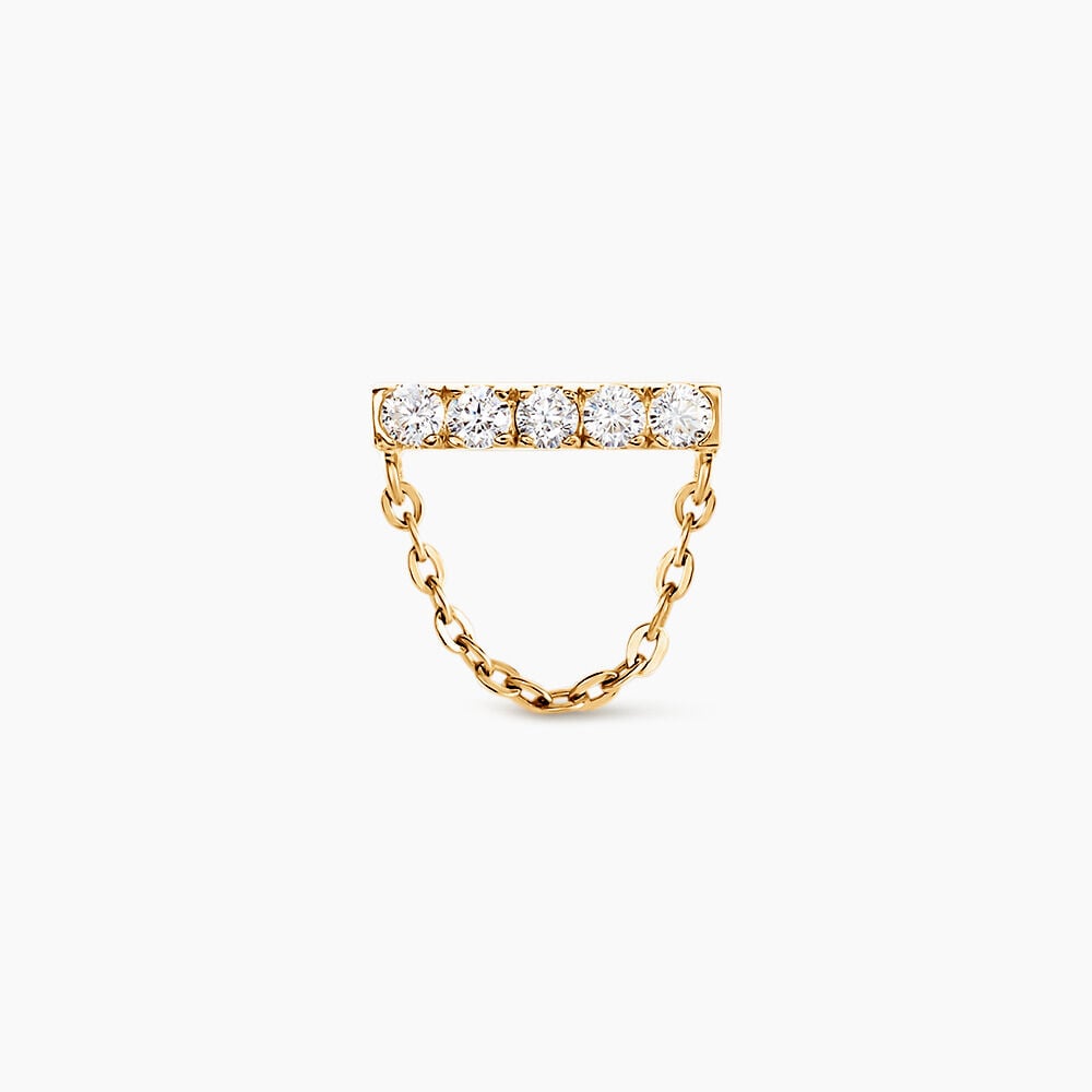 Piercing D'oreille Unitaire Dorika Or Jaune Oxyde De Zirconium - Piercings Femme | Marc Orian