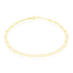 Chaîne De Cheville Double Chaîne Or Jaune - Chaines de cheville Femme | Marc Orian