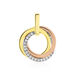 Pendentif Amaiur Or Tricolore Oxydes De Zirconium - Pendentifs Femme | Marc Orian