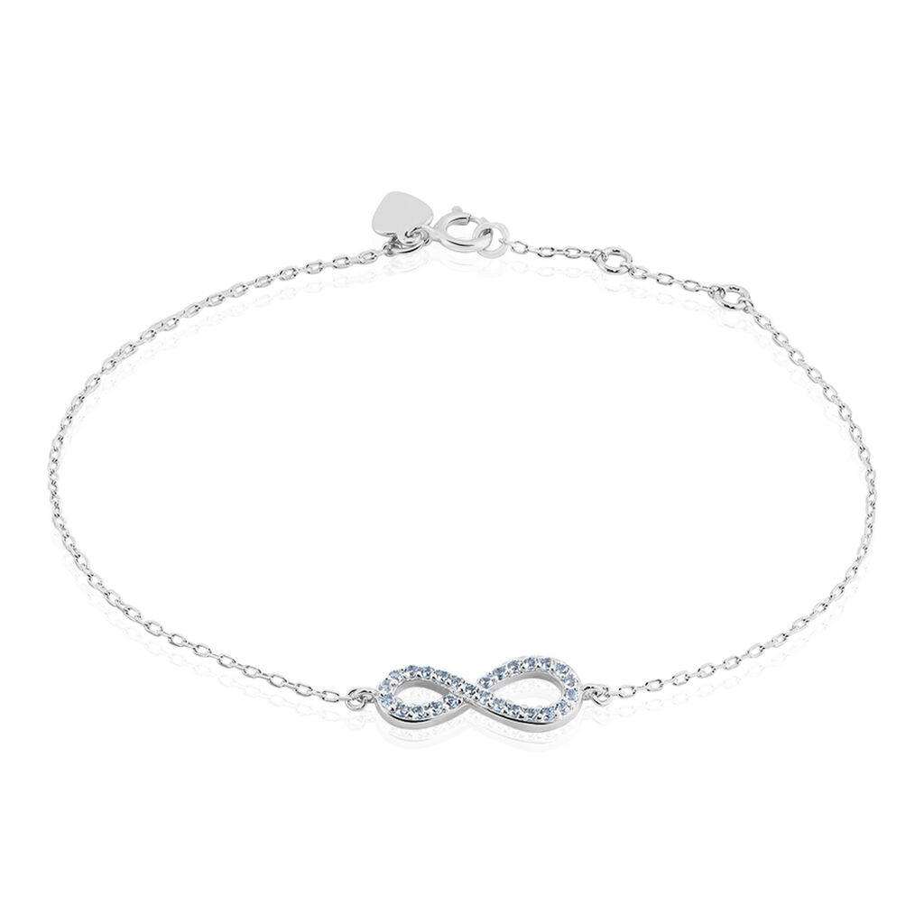Bracelet Amita Argent Blanc Oxyde De Zirconium - Bracelets fantaisie Femme | Marc Orian