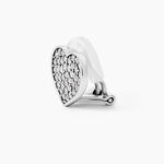 Boucles D'oreilles Puces Darwin Argent Blanc Oxyde - Puces Femme | Marc Orian